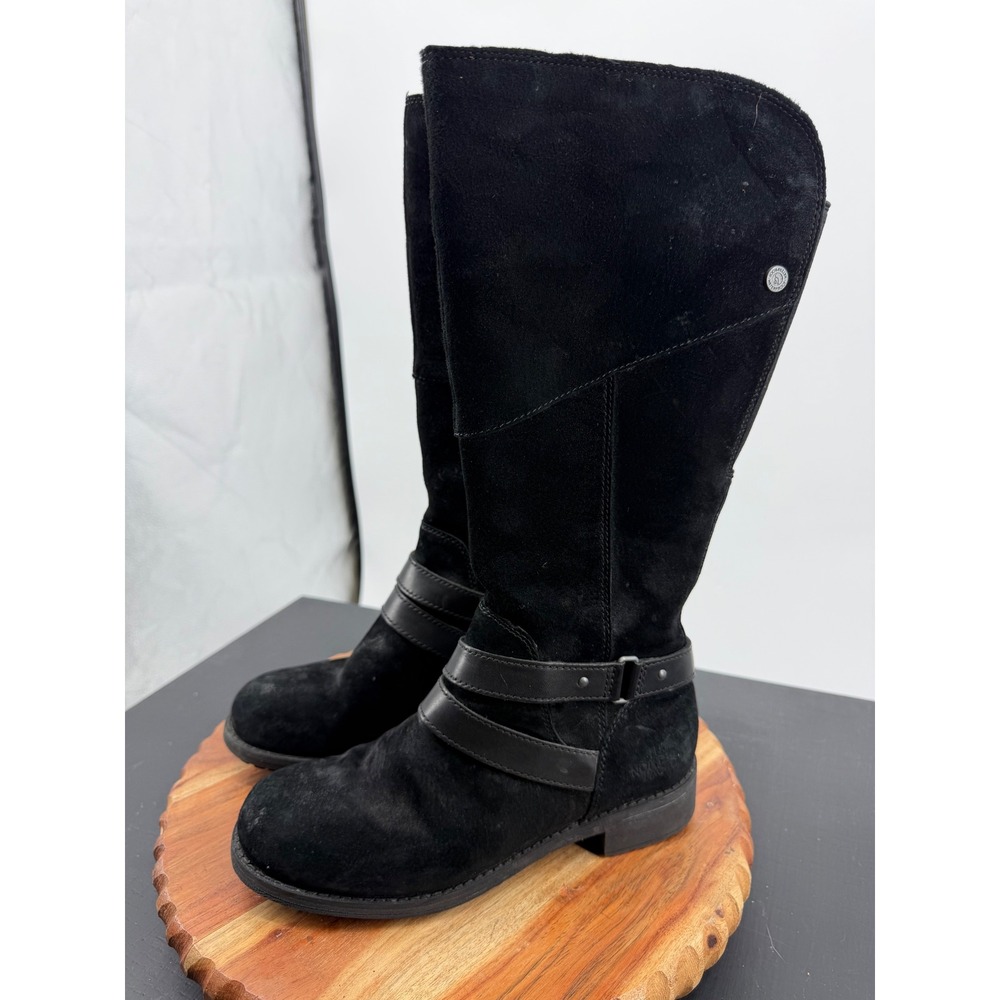 The North Face Bridgetown Tall Boots Womens 7.5 Black Suede Insulated‎ Harness